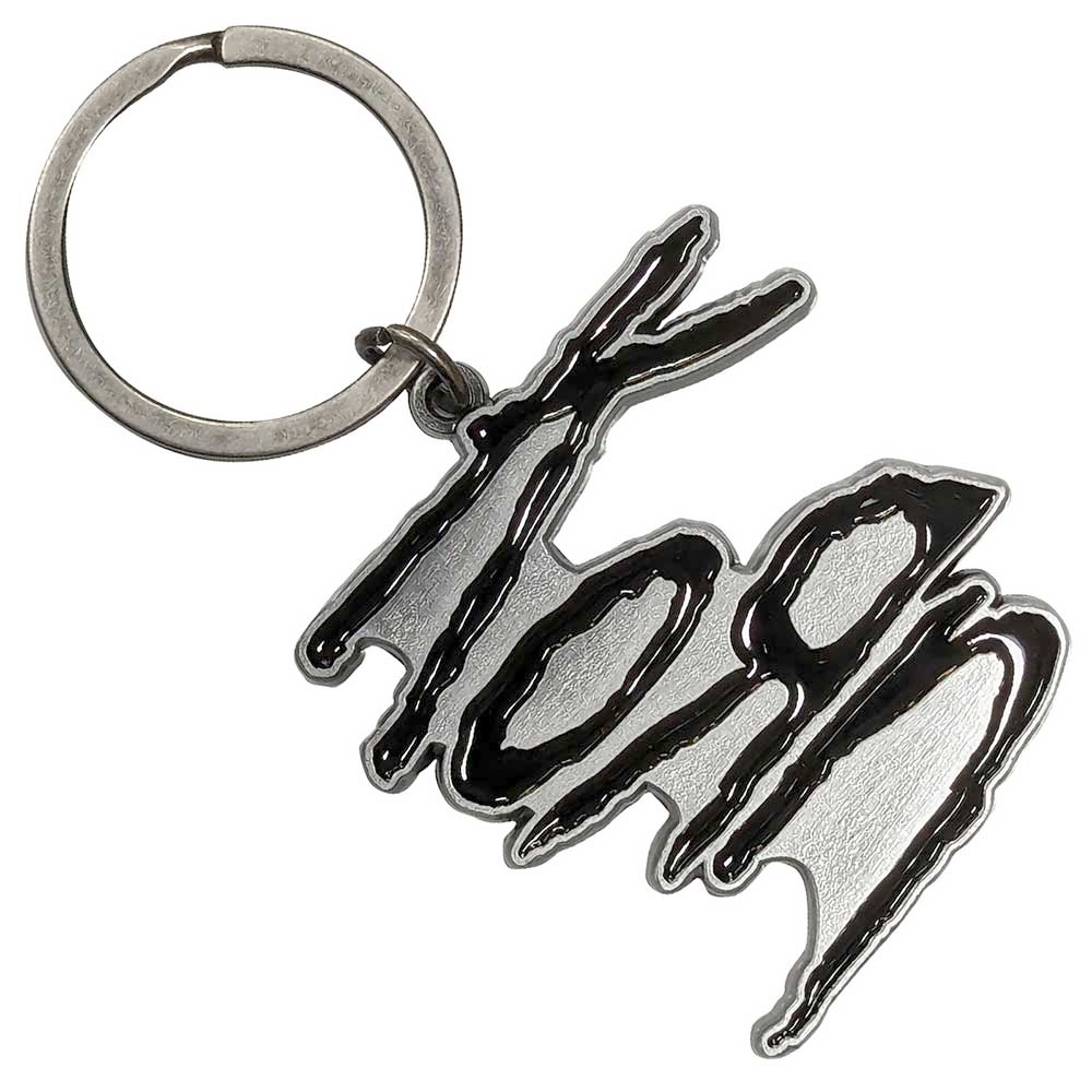 Korn - Logo Schlüsselring - Silberfarben/Schwarz